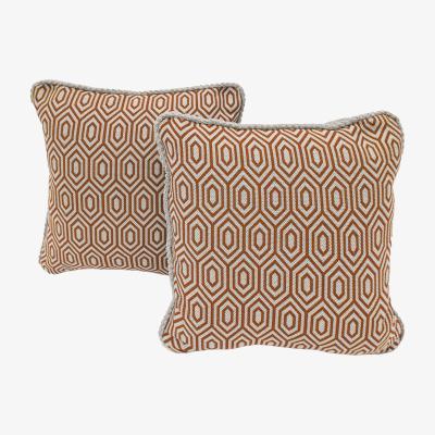 Furniture Village Home Pair of Scatter Cushions - Orange