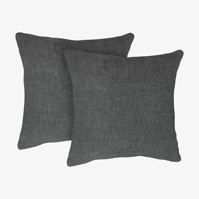 Furniture Village The Lounge Co. - Bronwyn Pair of Large Fabric Cushions - Grey
