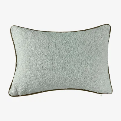 Furniture Village Boucle Piped Cushion - Chocolate