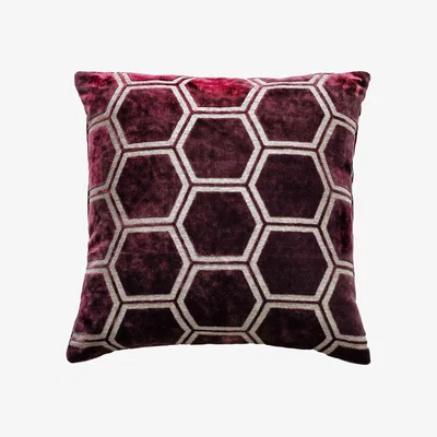 Furniture Village Ivor Cushion - Aubergine
