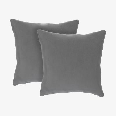 Furniture Village The Lounge Co. - Hermione Pair of Small Fabric Cushions - Grey