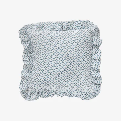 French Bedroom Pippa Cushion in Turquoise