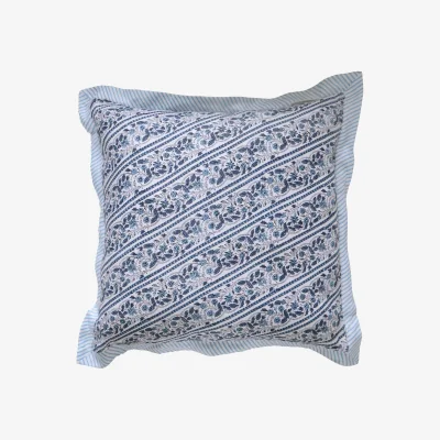 French Bedroom Sienna Stripe Linen Cushion