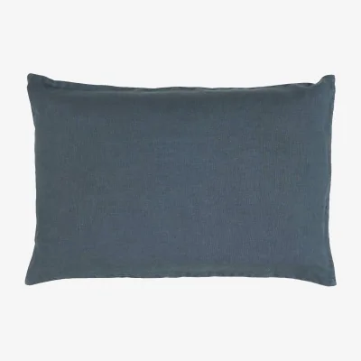 French Bedroom Artists Linen Cushion in French Blue