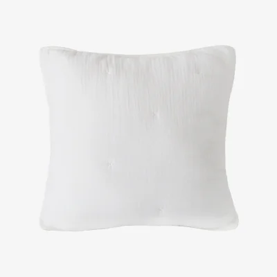 French Bedroom Lover's Embrace Cotton Cushion in Ivory