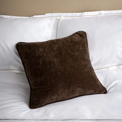 Feather & Black HEAVY CHENILLE SQUARE BROWN, Brown