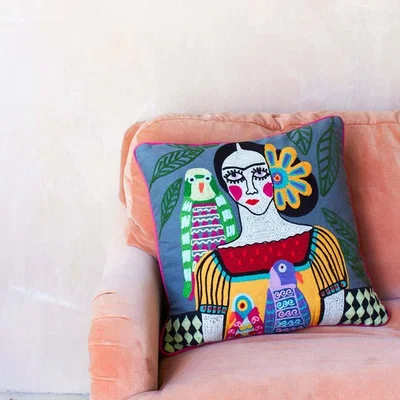 Graham & Green Mexicana Grey Cushion