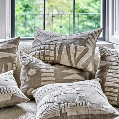 Graham & Green Graham and Green Lilou Rectangular Abstract Cushion