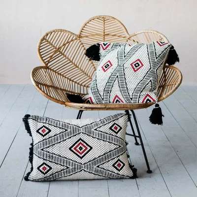 Graham & Green Imari Rectangular Cushion with Tassels