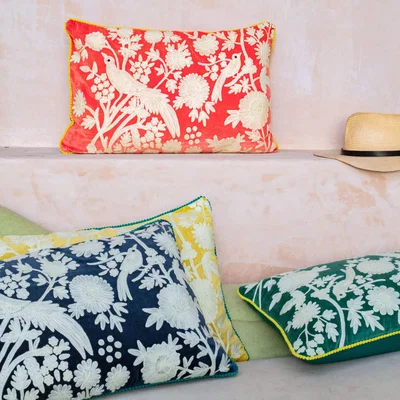 Graham & Green Graham and Green Coral Manaus Rectangular Cushion