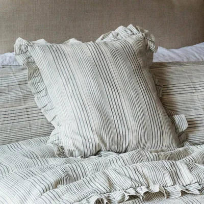 Graham & Green Annika Woven Stripe Cushion