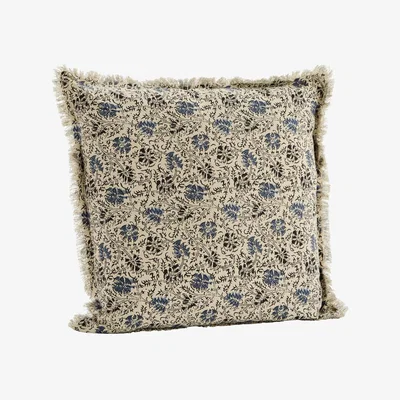 Graham & Green Graham and Green Blue Ditsy Blossom Printed Cushion