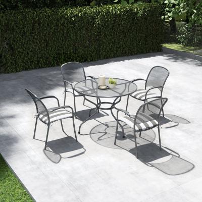 Habitat Pacific Carlo 4 Seater Metal Patio Set with Cushions - Grey