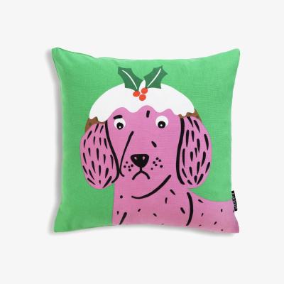Habitat Habitat Christmas Dog Print Cushion - Multicolour - 43x43cm