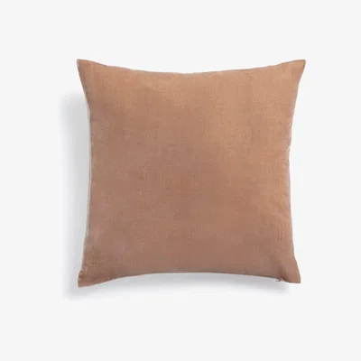 Habitat Habitat Regency Velour Linen Cushion - Taupe - 50x50cm