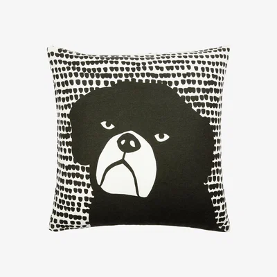 Habitat Habitat Willis Graphic Dog Print - Black & White - 45x45cm