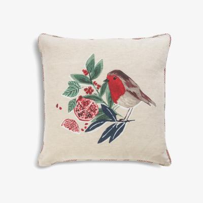 Habitat Habitat Robin Print Cushion - Multicolour - 43x43cm