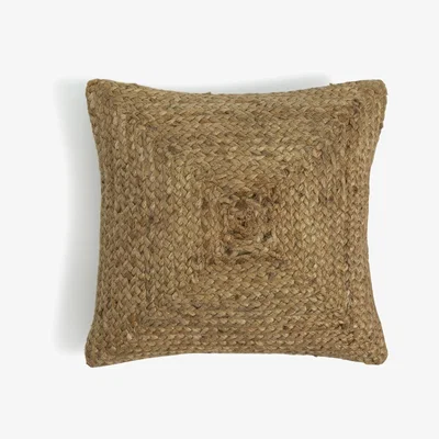 Habitat Habitat Jute Patterned Cushion - Natural - 43x43cm