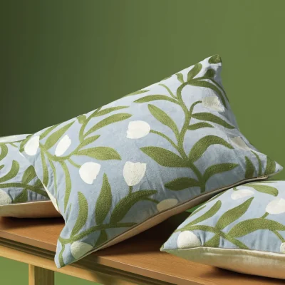 Habitat Habitat x Scion Odette Crewel Embroidery Cushion - 40x55cm