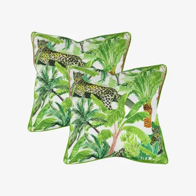 Habitat Streetwize Leopard Jungle Outdoor Cushions - Pack of 4