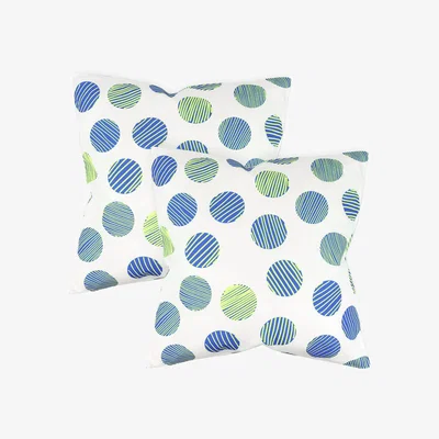 Habitat Streetwize Polka Dot Outdoor Cushions - Pack of 4