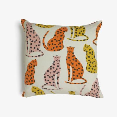 Habitat Habitat Global Cheetah Print Cushion - Multi - 43x43cm