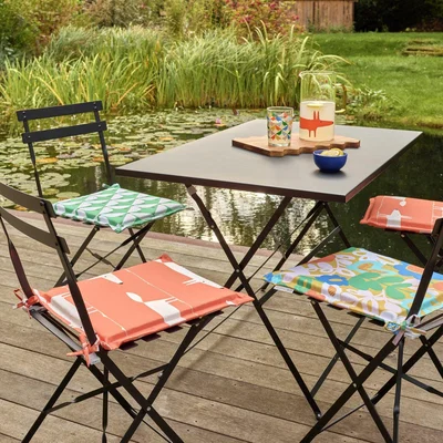 Habitat Habitat x Scion Pack of 2 Kukkia Garden Chair Cushions