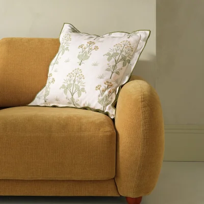Habitat Habitat x Morris & Co. Sweet Meadow Cushion Cream - 50x50cm