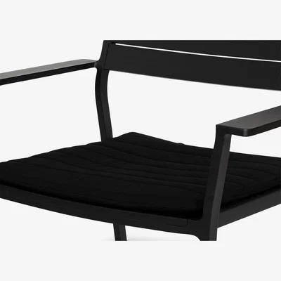 Heal's Case Eos Garden Lounge Chair Cushion Black - Heal's UK Outdoor Furniture