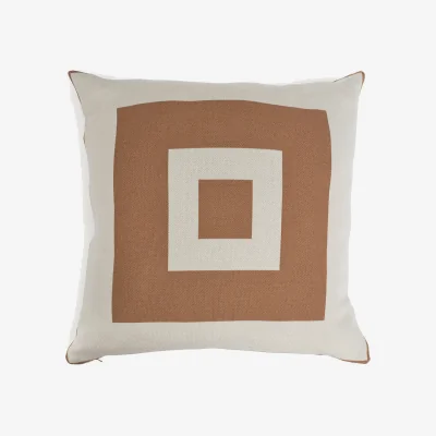 Heal's Heal's Ambar Exclusive Bold Frame Cushion Pecan