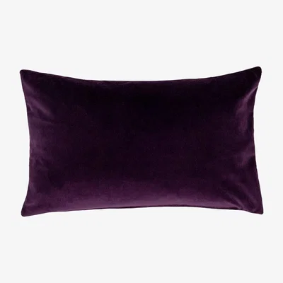 Heal's Heal's Velvet Cushions Aubergine 35 x 55cm - Heal's UK Furniture