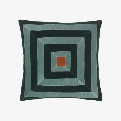 Heal's Christina Lundsteen Isabel Cushion Emerald 55 x 55cm