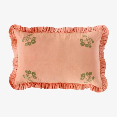 Heal's PROJEKTITYYNY Leinikki Corduroy Cushion Peach 35 x 55cm - Heal's UK Furniture