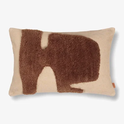 Heal's ferm LIVING Lay Rectangular Cushion Sugar Kelp 60 x 40cm