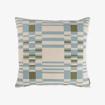 Heal's Heal's Alice Check Cushion Blue 43 x 43cm