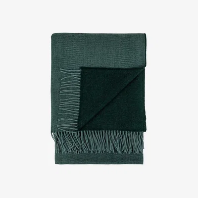 Heal's Heal's Two Tone Merino Throw Forest 150 x 180cm - Heal's UK Bedroom Furniture