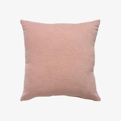 Homebase Chenille Cushion - Blush - 50x50cm