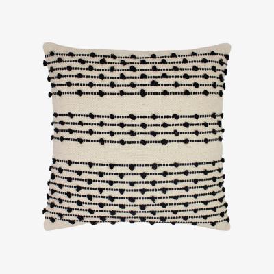 Homebase Cotton Line Knotted Cushion - 45x45cm