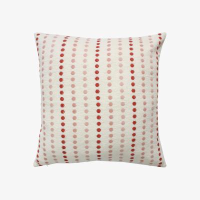 Homebase Chenille Cushion - Blush Spot - 50x50cm