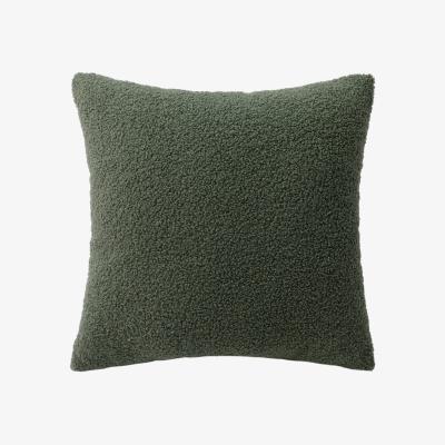 Homebase Teddy Cushion - Olive - 43cm