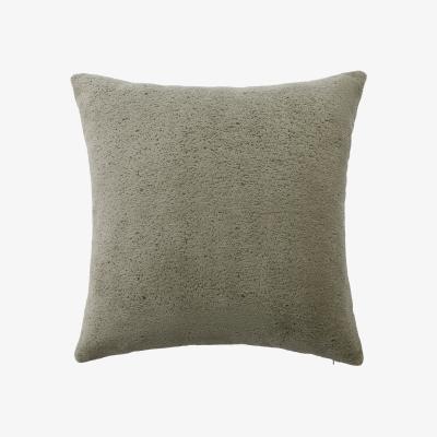 Homebase Large Chenille Cushion - 58x58cm - Sage