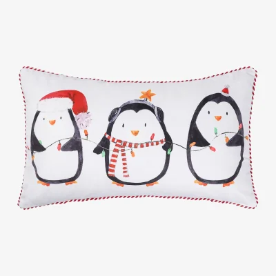 Homebase Party Penguin Cushion - 30x50cm