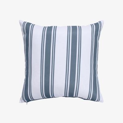 Homebase Blue Stripe Outdoor Garden Scatter Cushion