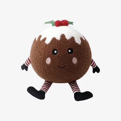 Homebase Christmas Pudding Cushion - 30x29cm