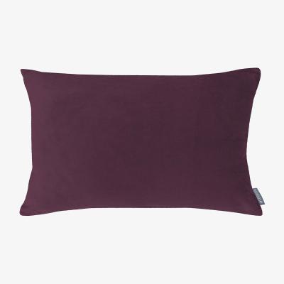 Homebase Country Living Velvet Linen Cushion - 30x50cm - Grape