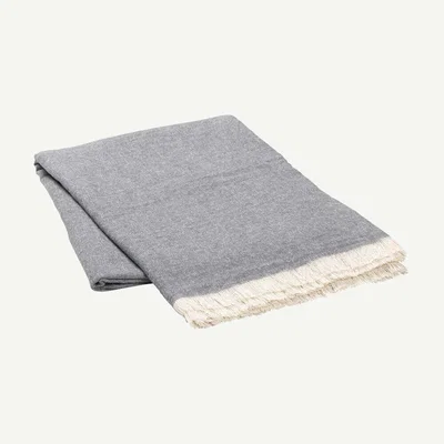 IO Living Rowden Throw Grey Stone