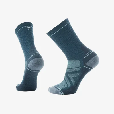 John Lewis SmartWool Hike Light Cushion Crew Merino Wool Blend Socks, Twilight Blue