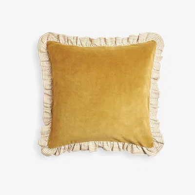 John Lewis John Lewis Velvet Frill Cushion