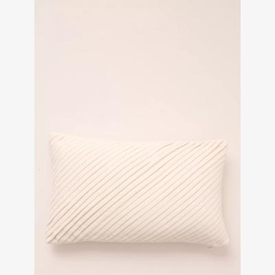 John Lewis Truly Pleated Rectangular Cushion, Cream