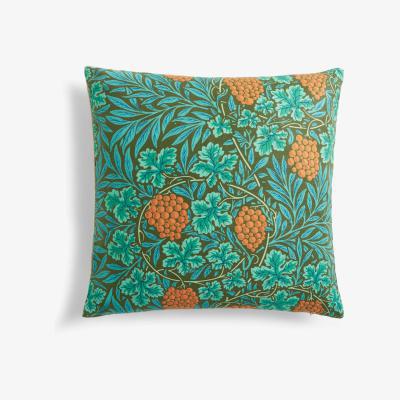 John Lewis Morris & Co. Vine Cushion, Dark Olive